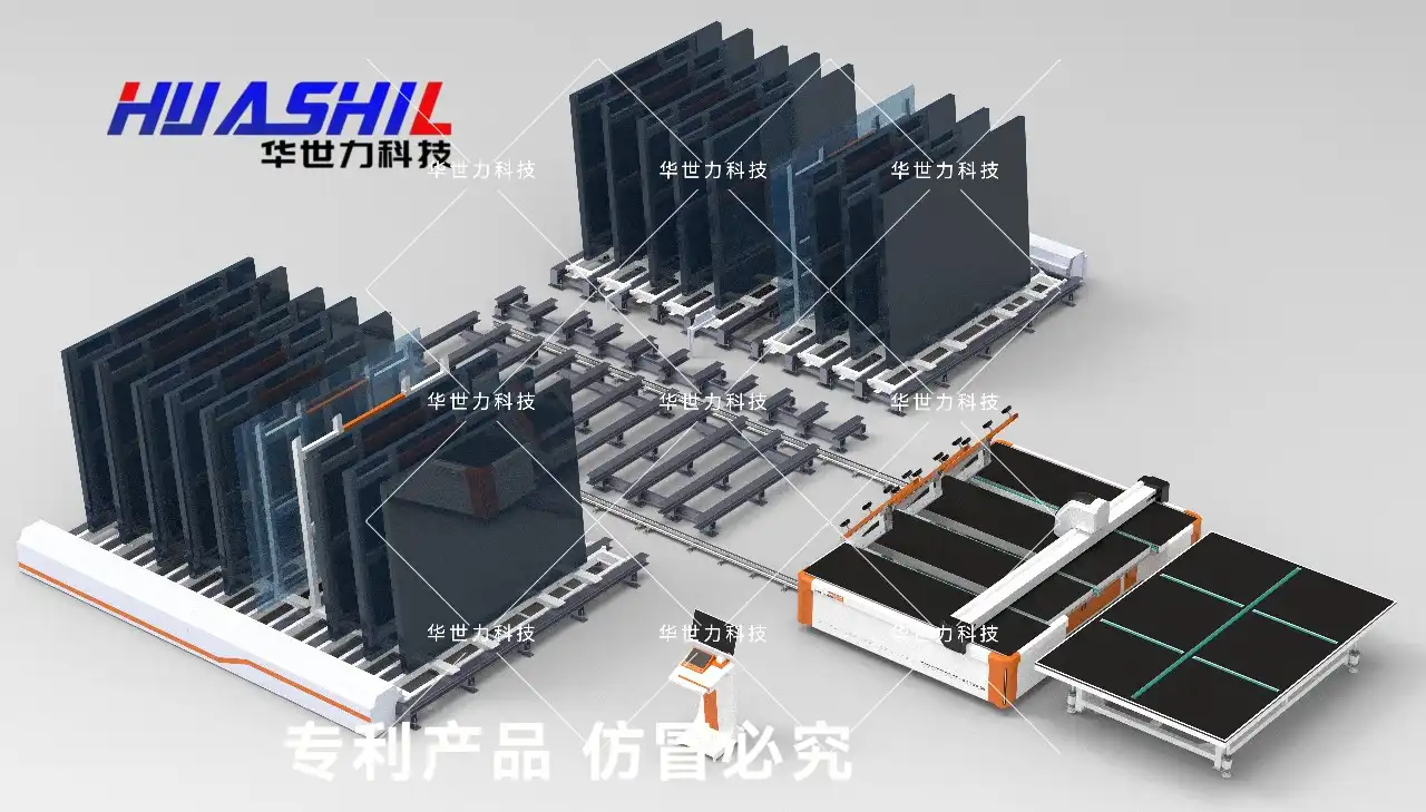 mirror loading and cutting machine mirror loading and cutting machine