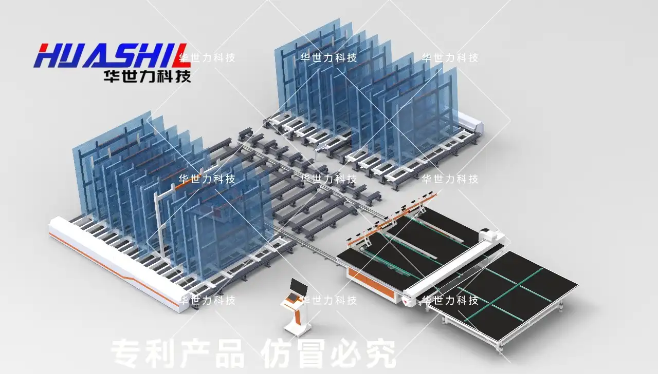 mirror loading and cutting machine mirror loading and cutting machine