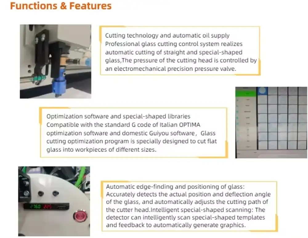 Auto glass cutting line machines Auto glass cutting line machines