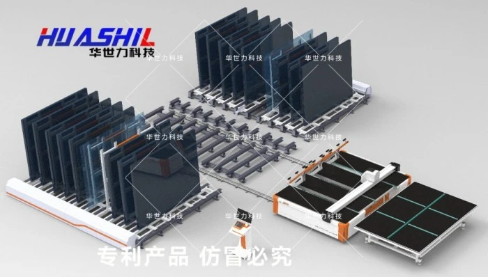 Glass sheet storage cutting lines Glass sheet storage cutting lines