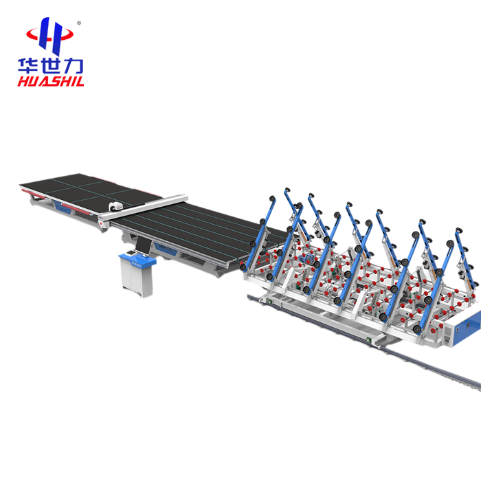 Double side glass cutting line